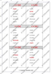 Jeu de 7 familles - c = s