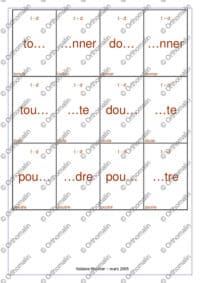 Jeu de cartes T/D