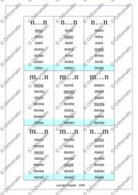 Jeu de 7 familles m / n