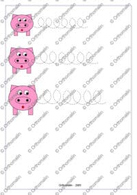 Papillons - cochons - boucles