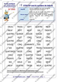 Stroop - Lettres