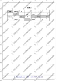 SUDOKU lettres, sons, syllabes et mots