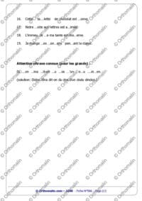 Phrases à compléter b ou d