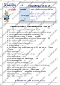 Complète CR/GR