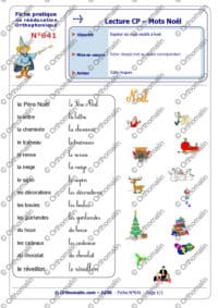 Lecture CP - Mots Noël