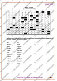Mots croisés, mots fléchés - Les sentiments