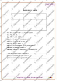 CONSIGNES MATHEMATIQUES 1