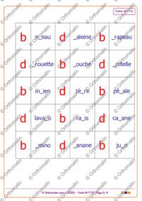domino de lecture b-d