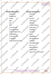 Phrases en stock
