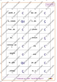 Dominos qu/c/ç
