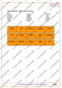 SYLLABES EN VRAC jeux jouets