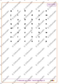 les graphies de formes proches