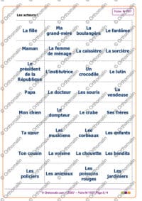 Création de phrases
