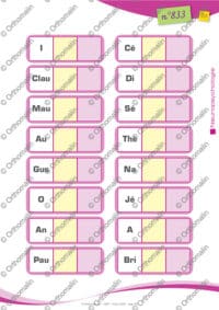 3 syllabes en vrac - Prénoms