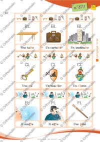 Familles des Pl-Bl-Cl-Gl-Fl