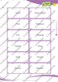 Familles de mots en duo