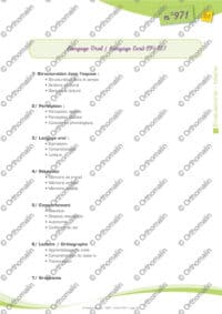 Objectifs de la rééducation du langage écrit et oral en CP / CE1