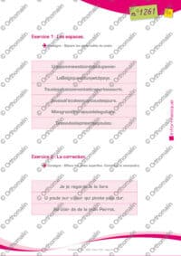 Exercices de traitement de texte