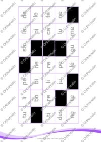 Loto des syllabes
