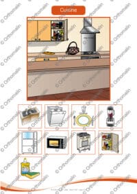 Les pièces de la maison et leur mobilier