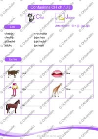 Confusions ch/j