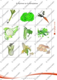 Jeu des légumes