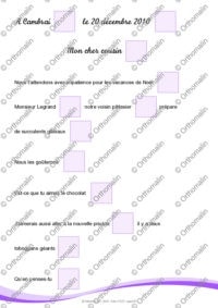 La lettre à ponctuer