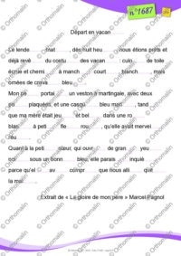 Texte avec mots tronqués
