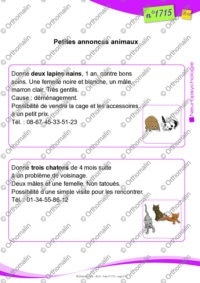 Petites annonces