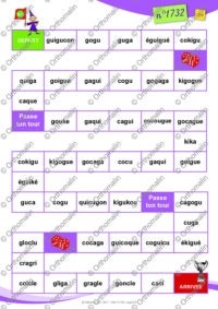 Confusion k-g, jeu de l'oie