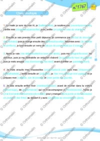 Mémoire de travail auditive - ma matinée - QCM