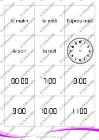 Heures et activités de la journée