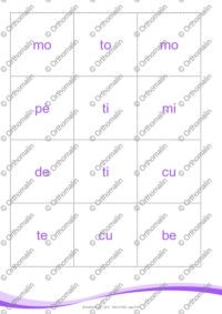 Crapettes des syllabes simples II (occlusives)