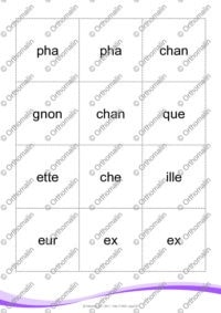 Crapette des graphies complexes