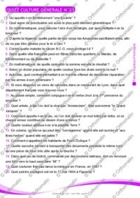QUIZZ CULTURE GENERALE N°23