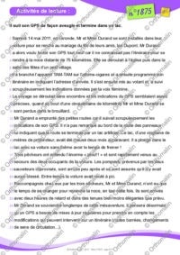 Texte insolite - Les dangers du GPS !
