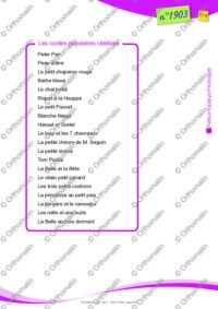 LES CONTES POPULAIRES CELEBRES
