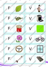Domino sourdes-sonores F V