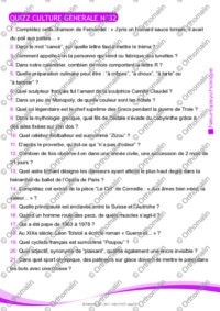QUIZZ CULTURE GENERALE N°32