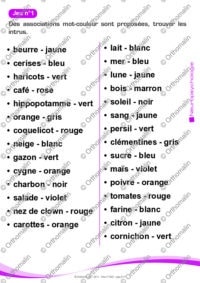 Attention aux couleurs