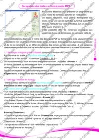 Enregistrez des textes au format audio MP3