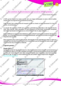 Reconnaissance de caractères (OCR) gratuite