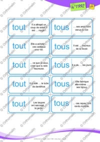 Domino tout/tous