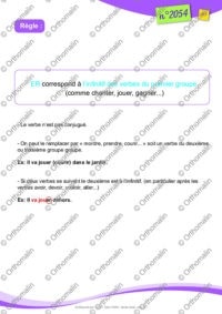 Choisir entre é ou er