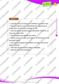 Les plans à compléter