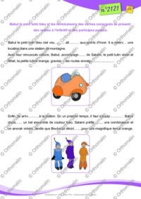 Babul le petit lutin bleu et les terminaisons des verbes