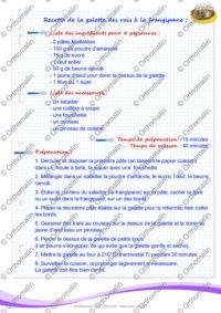Recette de la galette des rois