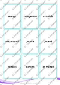 UNO conjugaison des verbes fréquents niveau 1