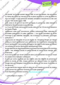 Les doodle de google - texte et vidéo