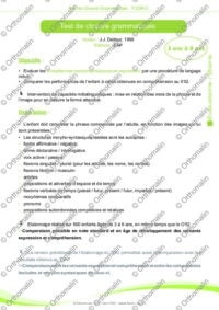 TCG-R - Description, consignes, cotation